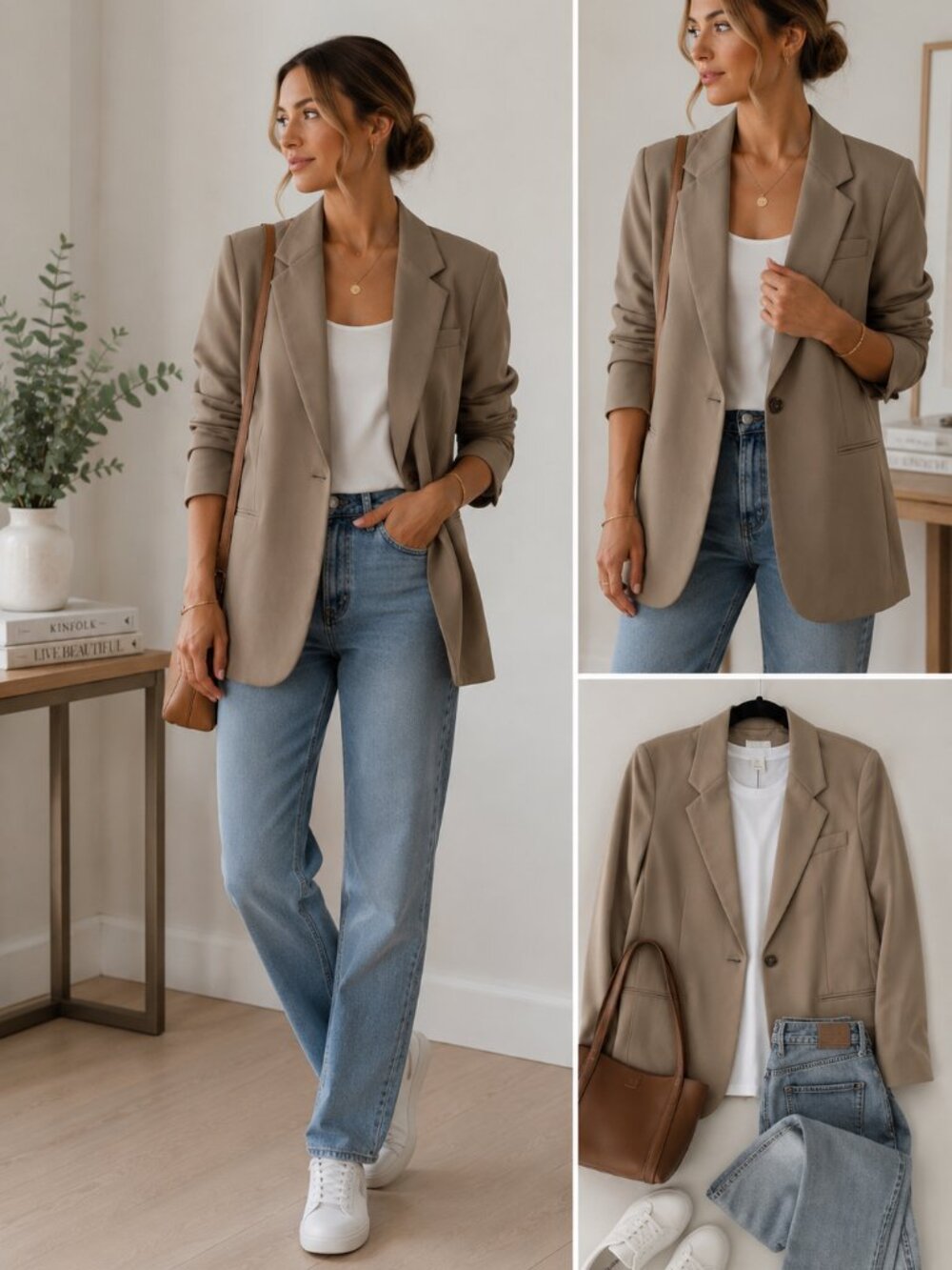 H&M Oversized Twill Blazer XS